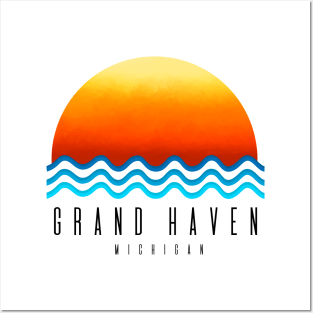 Grand Haven Sunset Posters and Art